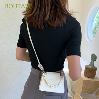 BOUTATE Fashion Shoulder Bag Small Acrylic Chain Handbag New Youth Ladies Mini Contrast Color Ladies Messenger Bag/Multicolor