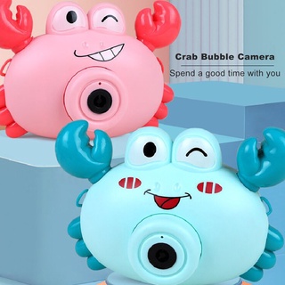 [sudeyte] soplador de burbujas juguete divertido musical exquisita mano de obra cangrejo cámara soplador de burbujas máquina para regalo
