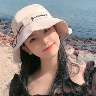 Mujer corea literaria sombrero de pescador