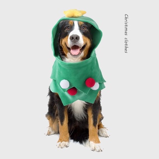 mascota perro franela creatividad ropa mono árbol de navidad forma sombrero color puro hermoso cómodo lana