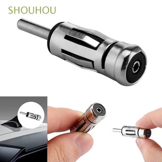 SHOUHOU New Antenna Mast Adapter Alloy Car Radio Stereo Aerial Plug Connector Auto Practical Vehicles ISO To Din