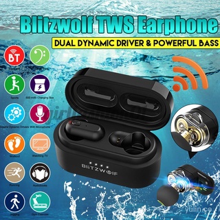 Fone De Ouvido Blitzwolf ® Bw-Fye7 Tws Com Bass Stereo Heavy BassAuricular bluetooth Audífonos inalámbricos