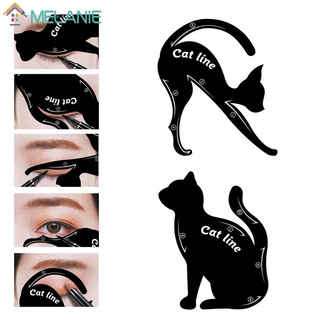 2Pcs Cat Line Eyeliner Stencils Cat Eyes Shaper Shadow Tool