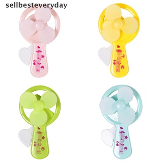 [sellbesteveryday] 1 pza interesante Mini ventilador de enfriamiento de presión de mano Color caramelo juguetes para niños