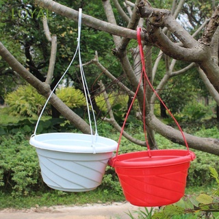 cesta colgante leal duradera redonda para decoración de jardín, cadena de macetas, 1 pieza, balcón, clorofila, macetas, multicolor