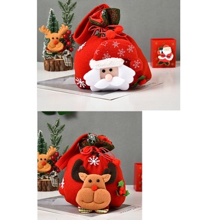precioso muñeco de nieve de ciervo caramelo regalo bolsa de navidad (1)