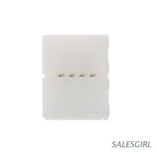 salesgirl - conector acoplador sin soldadura (4 pines, 10 mm, 5050 rgb, luz led)
