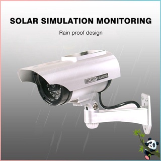 YZ-3302 con energía Solar maniquí CCTV vigilancia de seguridad impermeable falsa cámara intermitente luz LED roja Video antirrobo cámara (6)