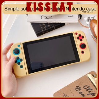 kiss-yx suave tpu a prueba de golpes consola de juegos cubierta protectora shell protector para nintendo switch