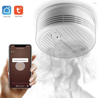 tuya detectora de humo inteligente wifi inalámbrica para el hogar/oficina/oficina/uso doméstico