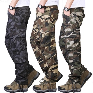 Camuflaje Hip Hop pantalones de carga de los hombres Casual Multi bolsillos militares tácticos pantalones de los hombres Outwear recto pantalones