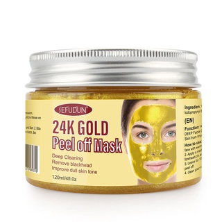 Oro rasgar máscara Peel Off máscara cara removedor de puntos negros piel antiarrugas
