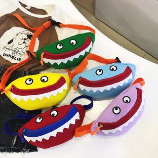 bolsa de mensajerobbc para niños/bolsa de viaje monstrinho/bolsillos con dibujo de tiburón