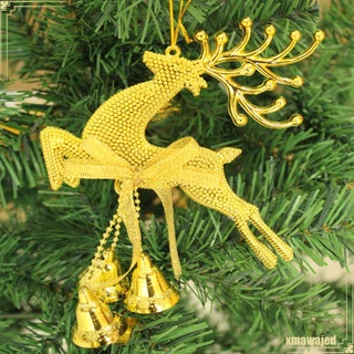 5 adornos colgantes de árbol de navidad colgante de reno alce decoración de ciervos fiesta