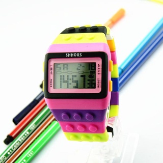 reloj de pulsera digital colorido unisex