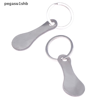 pegasu1shb 2 piezas de aleación de aluminio llavero carrito de compras tokens llavero accesorios caliente (3)