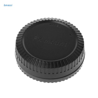 bmessi Rear Lens Body Cap Camera Cover Anti-dust Protection Plastic Black for Fuji Fujifilm FX X Mount