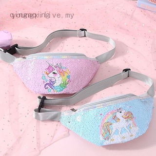 Qingaqing: bolso deportivo de lentejuelas para mujer, adolescentes, unicornio, lentejuelas, bolsa de deporte