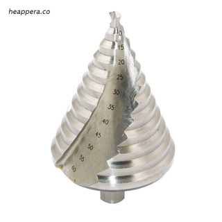 hea 6-60mm Pagoda Step Cone Drill Bit HSS Spiral Grooved Reaming Hole Cutter Tool