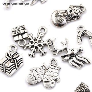 Orangemango 19pcs Tibetan Christmas Tree Snowflake Charm Pendant Diy Necklace Bracelet Craft Gift CO (3)