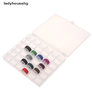 Ladyhousehg 36 Spools Empty Bobbins Sewing Machine Bobbin Case Organizer Storage Plastic Box Hot Sell