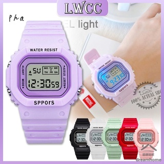 Led Digital reloj hombres mujeres luminoso deportes impermeable Unisex relojes coloridos Jam Tangan