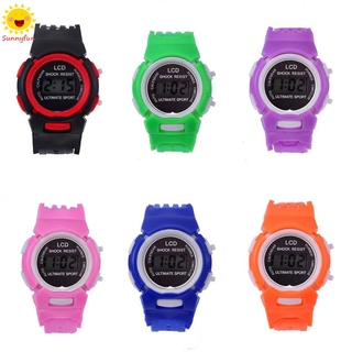 [sf] reloj digital para niños lindo ins electrónico estudiante impermeable reloj hombres deportes relojes jam tangan mujeres reloj