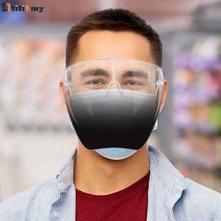 Ang pinakabagong - máscara de acrílico para cara completa (na may baso na unisex, transparente, na takip ng takip ng takip ng mukha, bloque na anti-gota, a prueba de polvo, anti-ultravioleta a prueba de golpes)