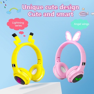 Hot-selling wireless Bluetooth 5.0 headset Pikachu joint bilateral stereo surround protection for hearing, with NFC function, support smart display call creat3c (3)