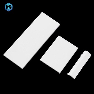 3 piezas de tapa de bisel de puerta blanca para sistema de consola Nintend Wii