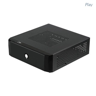 Play fuente de alimentación en casa oficina Host gabinete HTPC ordenador caso PC chasis Mini ITX