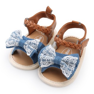 WALKERS moda verano bebé niñas primeros caminantes arco suela suave zapatos de pu