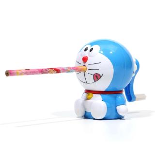 Sacapuntas lindo Doraemon estudiantes aprenden suministros de oficina