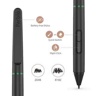 Tableta de dibujo, tableta gráfica Parblo Ninos M 9 x 5 pulgadas con lápiz capacitivo sin batería de 8192 niveles (6)