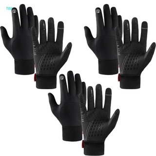 Tbe 1 Par De guantes De Ciclismo cálidos Para mujer invierno Anti deslizantes pantalla táctil impermeable guantes impermeables Para correr Ciclismo Biking conducción senderismo