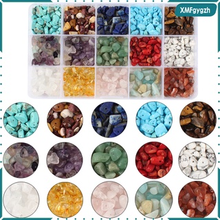 Natural Gemstone Beads Crushed Crystal Loose Beads for Earrings Bracelet