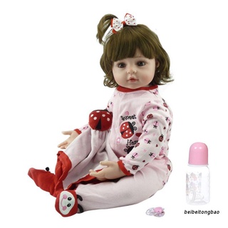 beibeitongbao 19 pulgadas reborn muñeca realista suave silicona vinilo recién nacido bebés juguete niña princesa chupete realista hecho a mano regalo de navidad