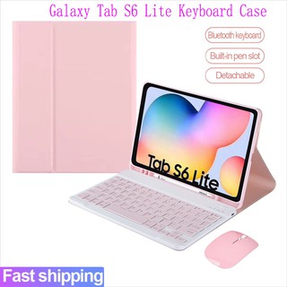 Funda de teclado para Samsung Galaxy Tab S6 Lite SH-P610 SH-P615 inalámbrico Bluetooth funda para Samsung Galaxy Tab S6 Lite