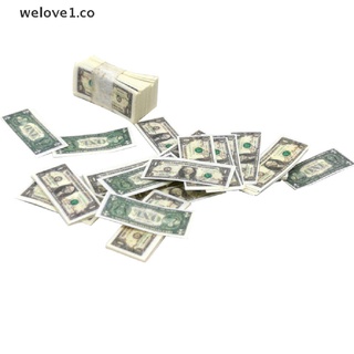 WELO Escala 1/12 A bundle Miniature Play Money Us $ 100/1Banknotes CO