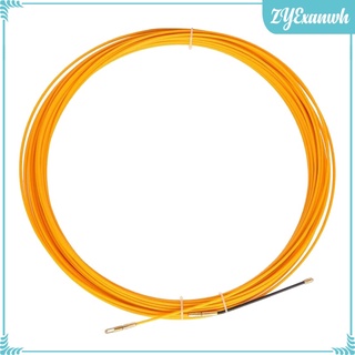 extractor de cable de 30 m de fibra de vidrio amarillo extractor de conducto para electricista herramienta