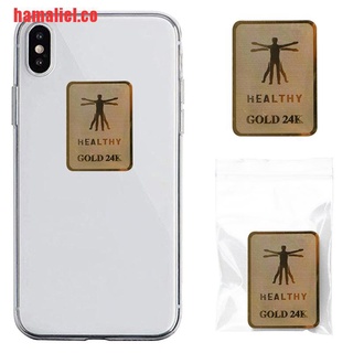 【hamaliel】1PC Gold 24K Sticker Healthy 1000 IONS Anti Radiation 99.99SE%
