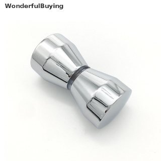 [wonderfulbuying] Pomo de puerta de aleación de aluminio para puerta de vidrio, baño, ducha, mango caliente