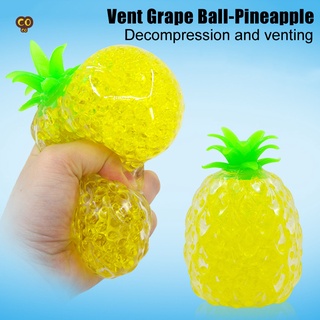 VEI Pineapple Decompression Vent Ball for Adults Children Anti-anxiety Stress Relief Squeezing Ball Toy