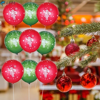 Luolulu 10 pzs regalos suministros De fiesta inflables juguetes De año nuevo Xmas globo De Látex decoración De navidad globos/Multicolor