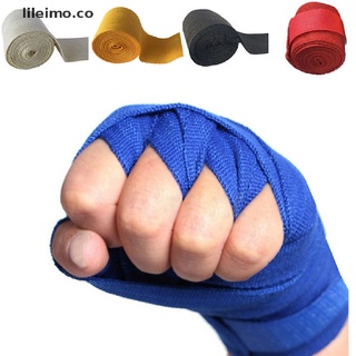 lileimo guantes de boxeo de algodón vendaje luchando sanda correa envolturas de mano