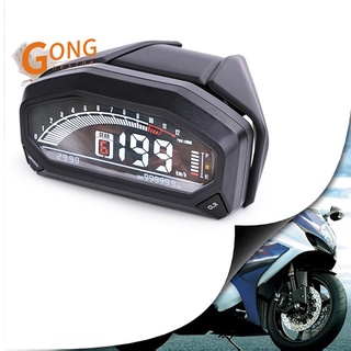 velocímetro digital lcd universal para motocicleta 6 engranajes odómetro tacómetro con sensor de velocidad para ajuste de 1 2 4 cilindros