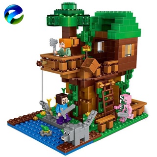 Juguete educativo compatible con LEGO Minecraft, modelo de mini casa de muñecas