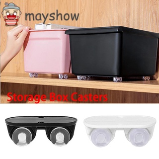 Mayshow 4 pzs caja De almacenamiento De muebles De Polia para el hogar direccional debajo del hogar con hebillas/Multicolor