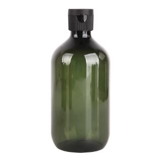 300/500 Ml Flip Champú Botella Líquida/De Gel De Ducha Verde Oliva Marrón Pura De Gran Capacidad/Recargable Desinfectante De Manos Contenedores Dispensadores (5)