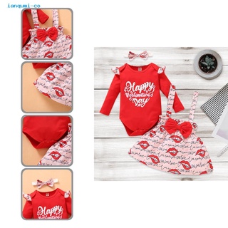 ianqumi Diadema Roja Bebé Mono Vestido Traje De Buen Aspecto Para El Día De San Valentín (1)